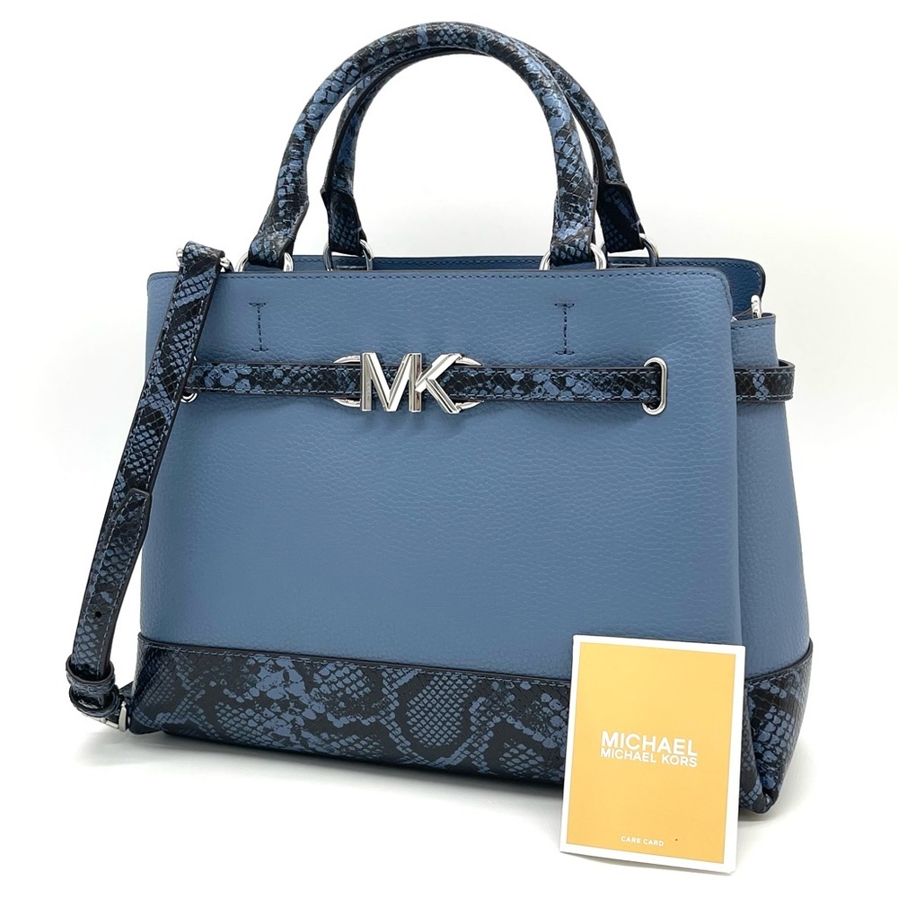 Michael Kors Reed Medium Corner Zip Satchel Crossbody Bag